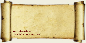 Tamara Đaković vizit kartica